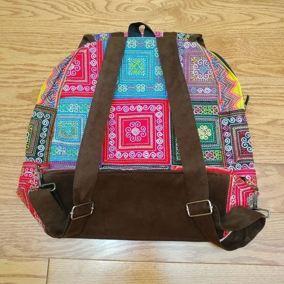 Dr. Martens Rare Vintage Navajo embroidered patchwork backpack multicolour - Picture 2 of 5